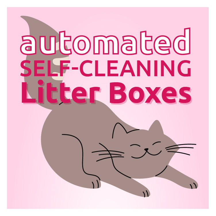 automatic litter cleaning infographic